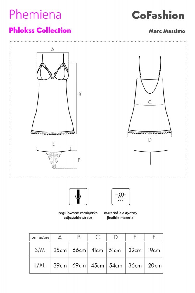 Phemiena bordowa koszulka nocna LivCo Corsetti Fashion CoFashion