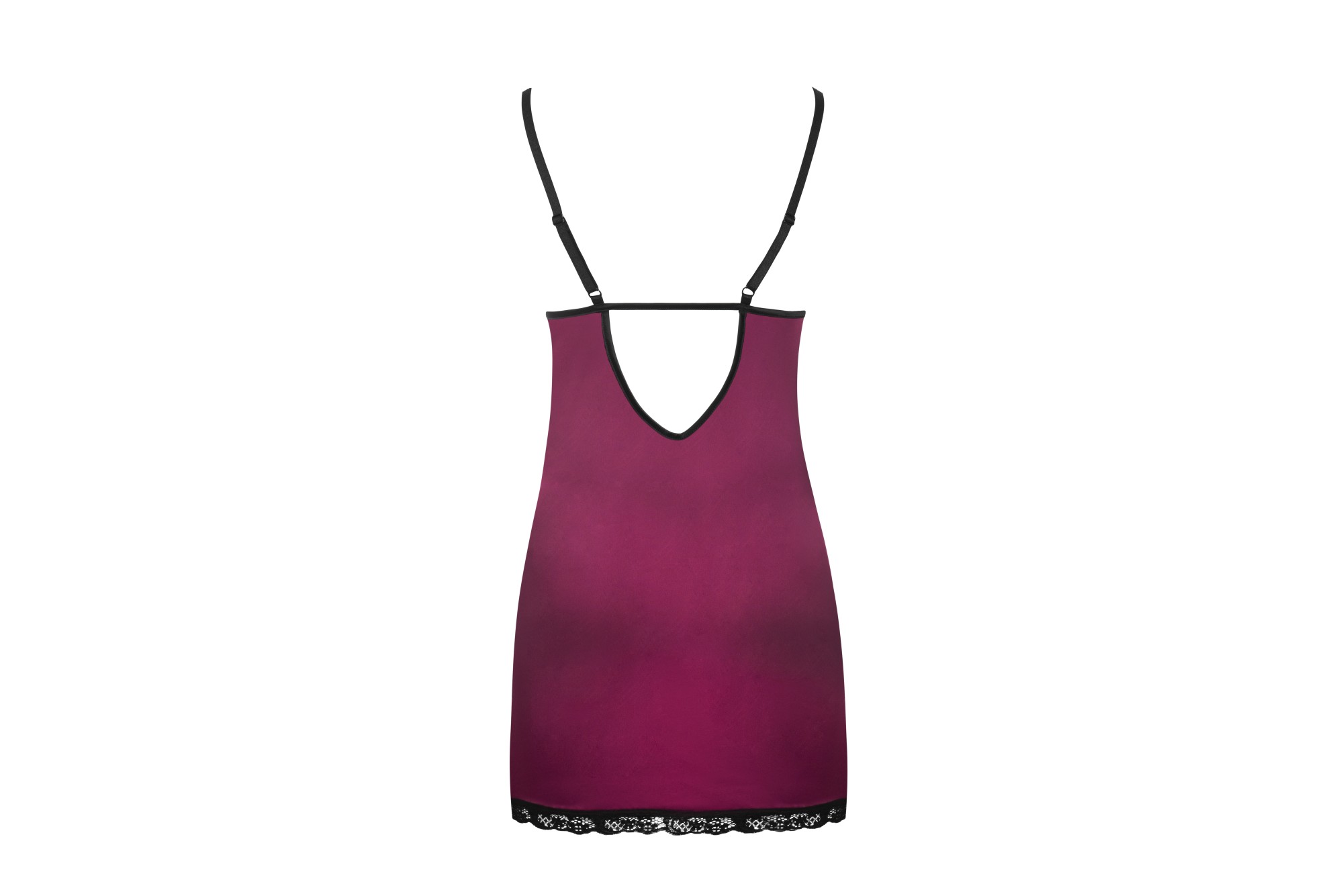 Phemiena bordowa koszulka nocna LivCo Corsetti Fashion CoFashion