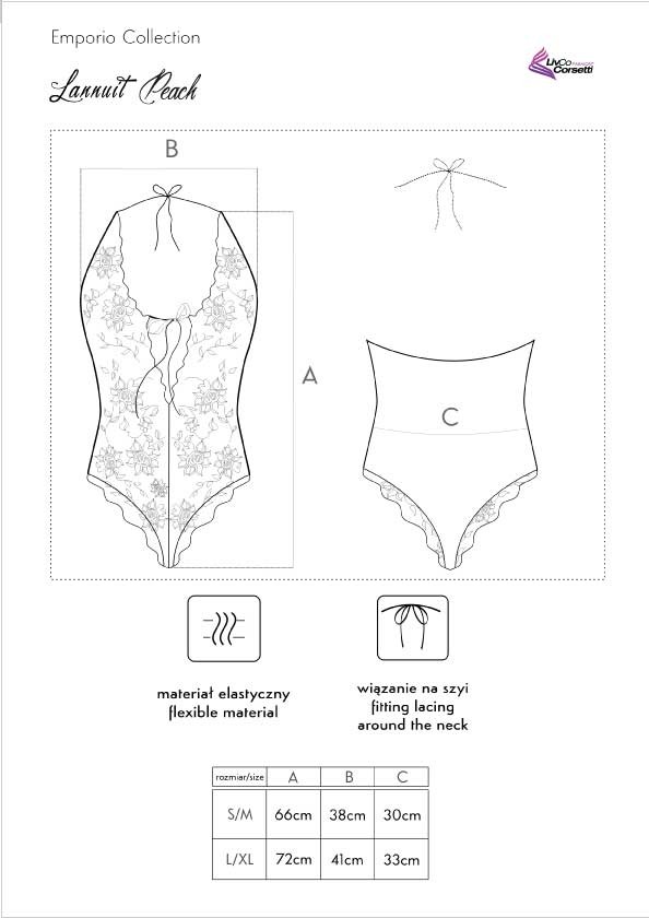 Lannuit Peach Emporio Collection LivCo Corsetti Fashion