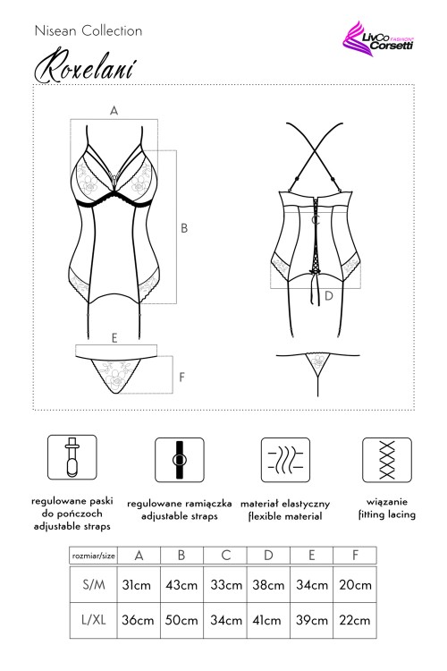 Roxelani LC 90445 Nisean Collection LivCo Corsetti Fashion