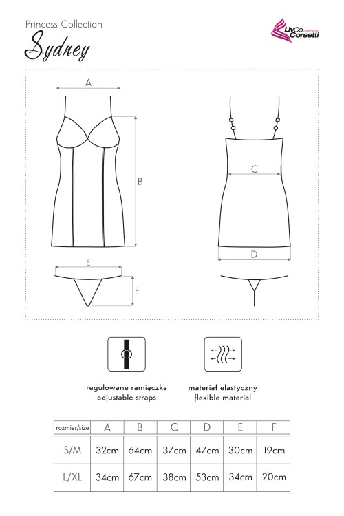 Sydney LC 90291 Princess Collection LivCo Corsetti Fashion