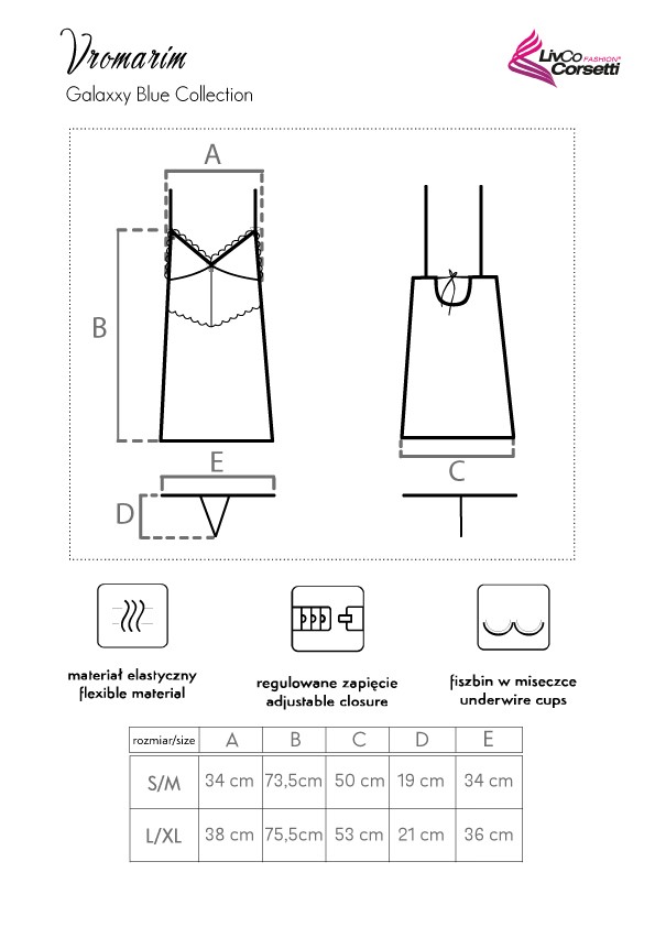 Vromarim Galaxxy Blue Collection LivCo Corsetti Fashion