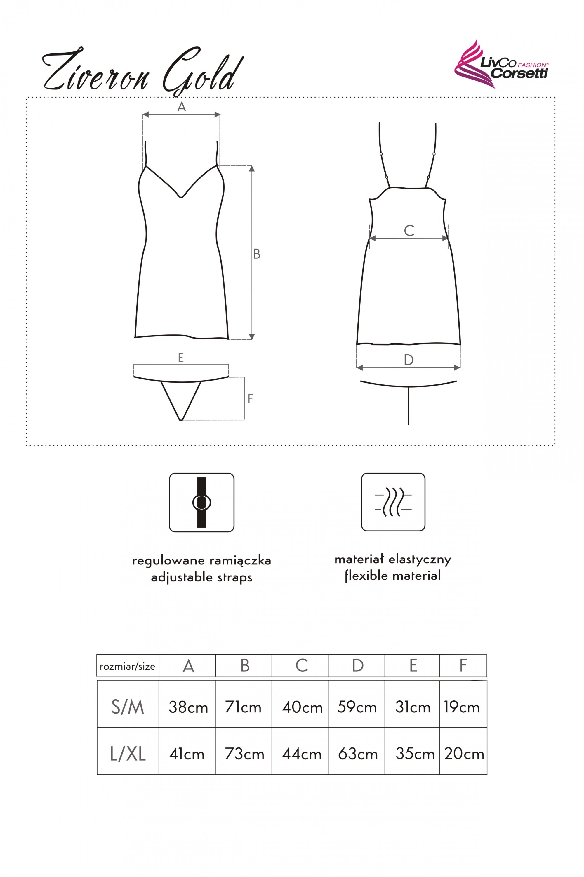 Ziveron Gold LC 90581 LivCo Corsetti Fashion