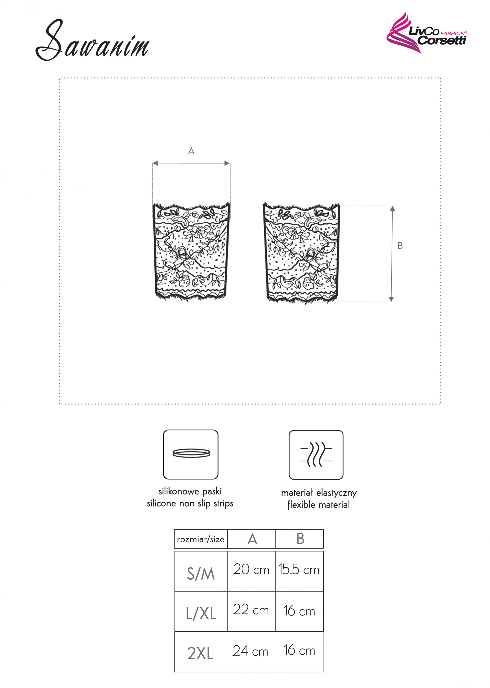 Sawanim 2XL LivCo Corsetti Fashion