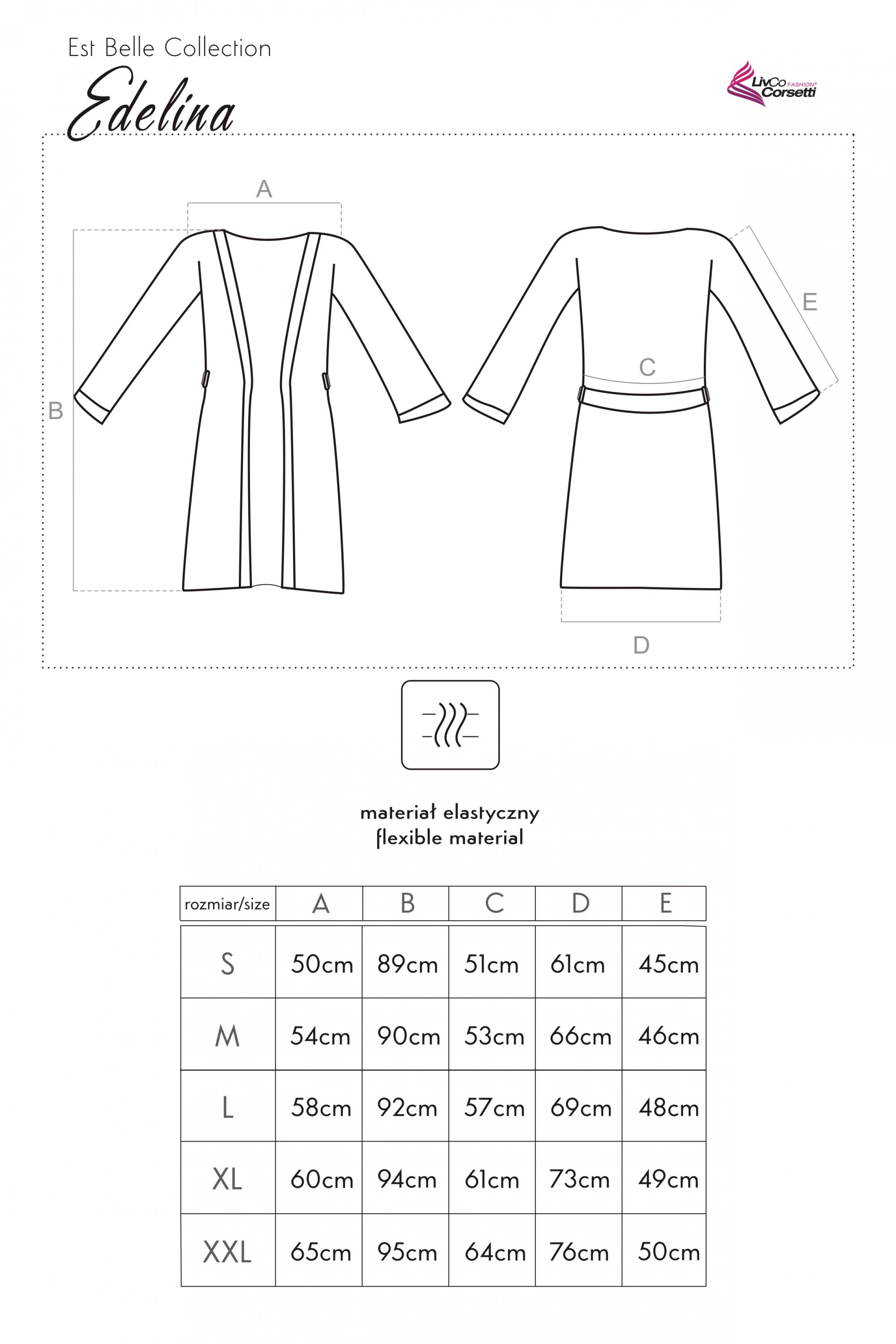 Edelina Navy Blue LC 90520 Est Belle Collection S M L XL 2XL LivCo Corsetti Fashion