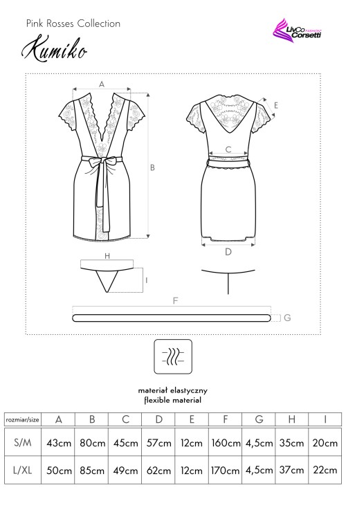 Kumiko LC 90428 Pink Rosses Collection LivCo Corsetti Fashion