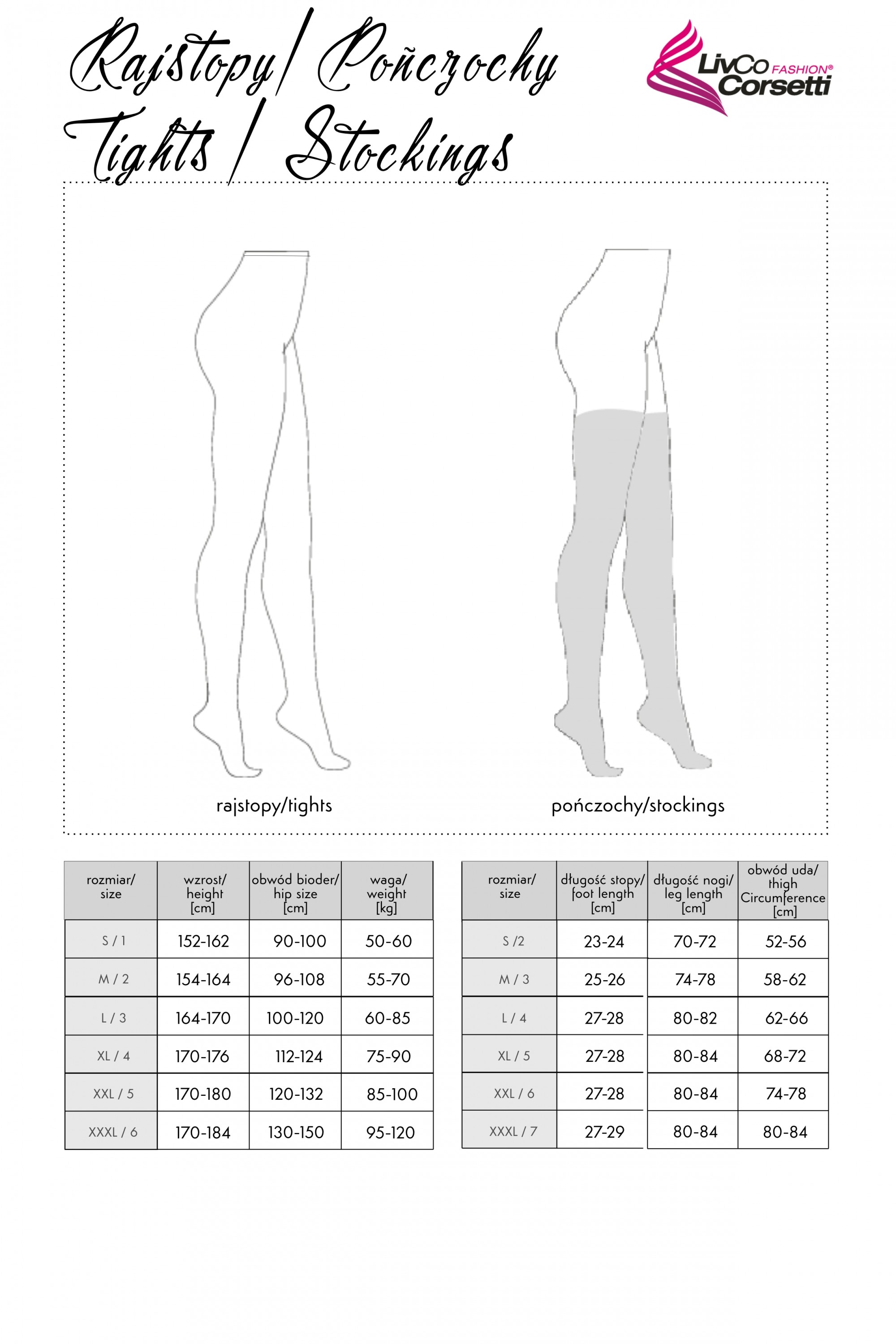 Tarini 20 DEN White 2 3 4 LivCo Corsetti Fashion