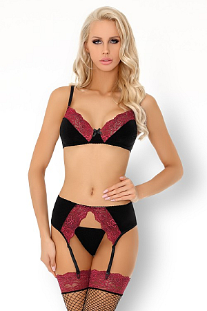 Zmysłowy komplet Aracelis LC90425 Pink Rosses Collection