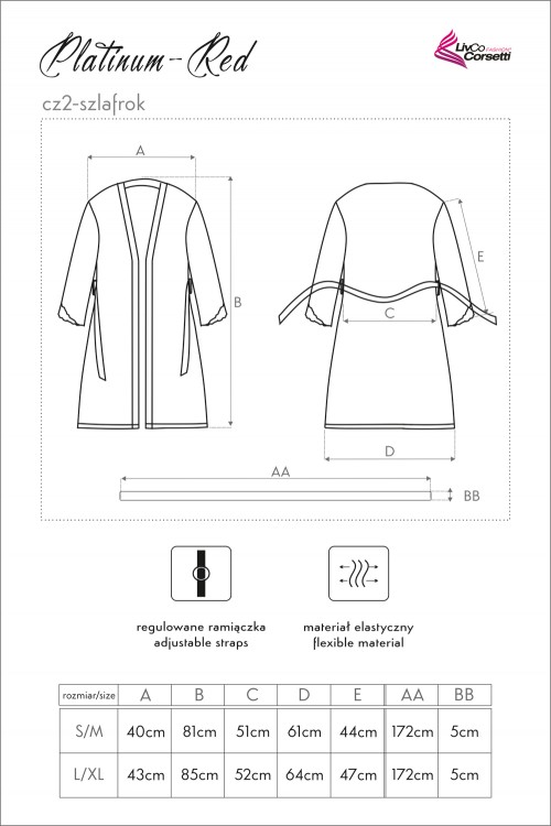 Platinum-Red LC 90290 LivCo Corsetti Fashion