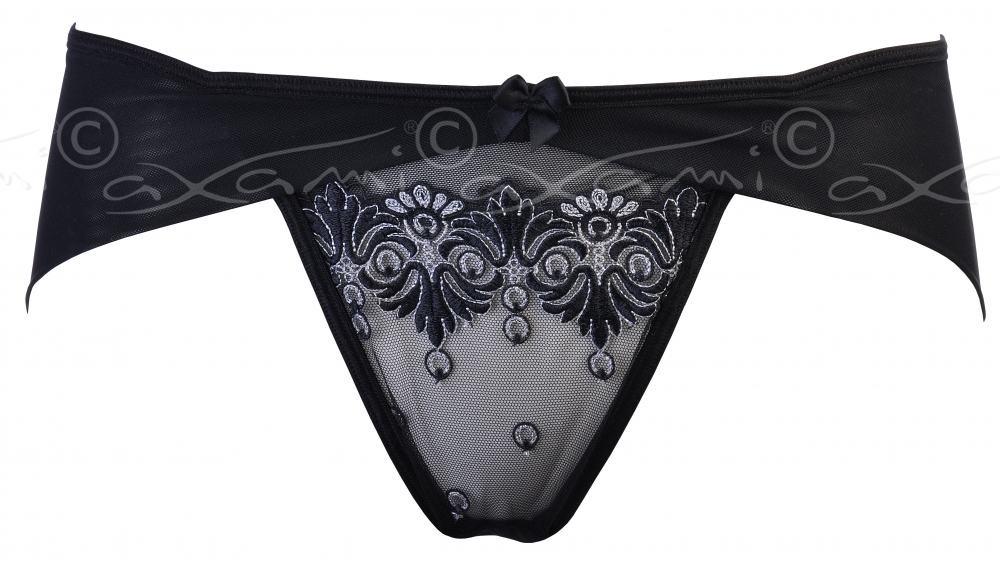 Figi pełne V-5133 Bell L M S XL czarno-srebrny