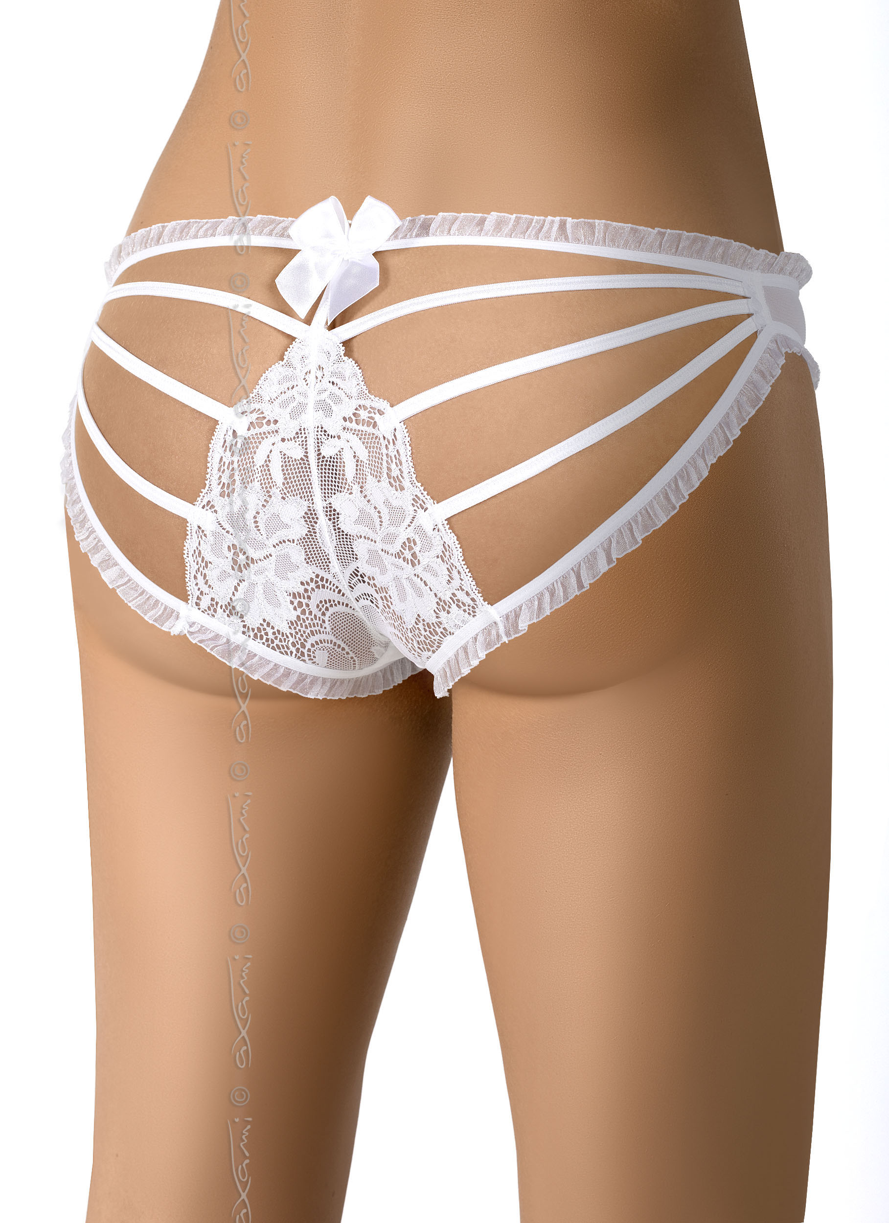 Figi pełne V-7253 Shine L M S XL biały