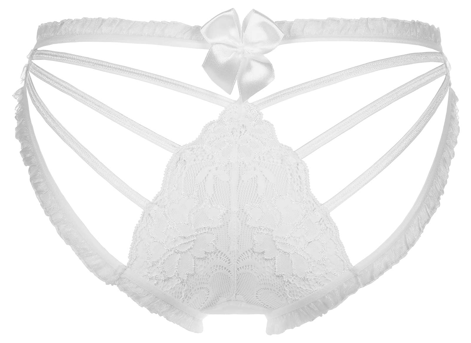 Figi pełne V-7253 Shine L M S XL biały