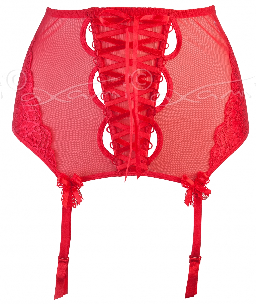 Pas do pończoch V-5212 Seduce me czerwony