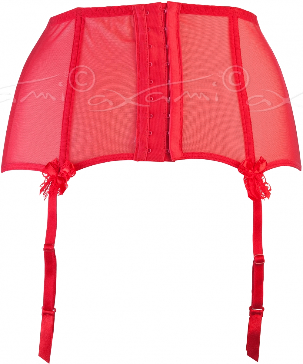 Pas do pończoch V-5212 Seduce me czerwony