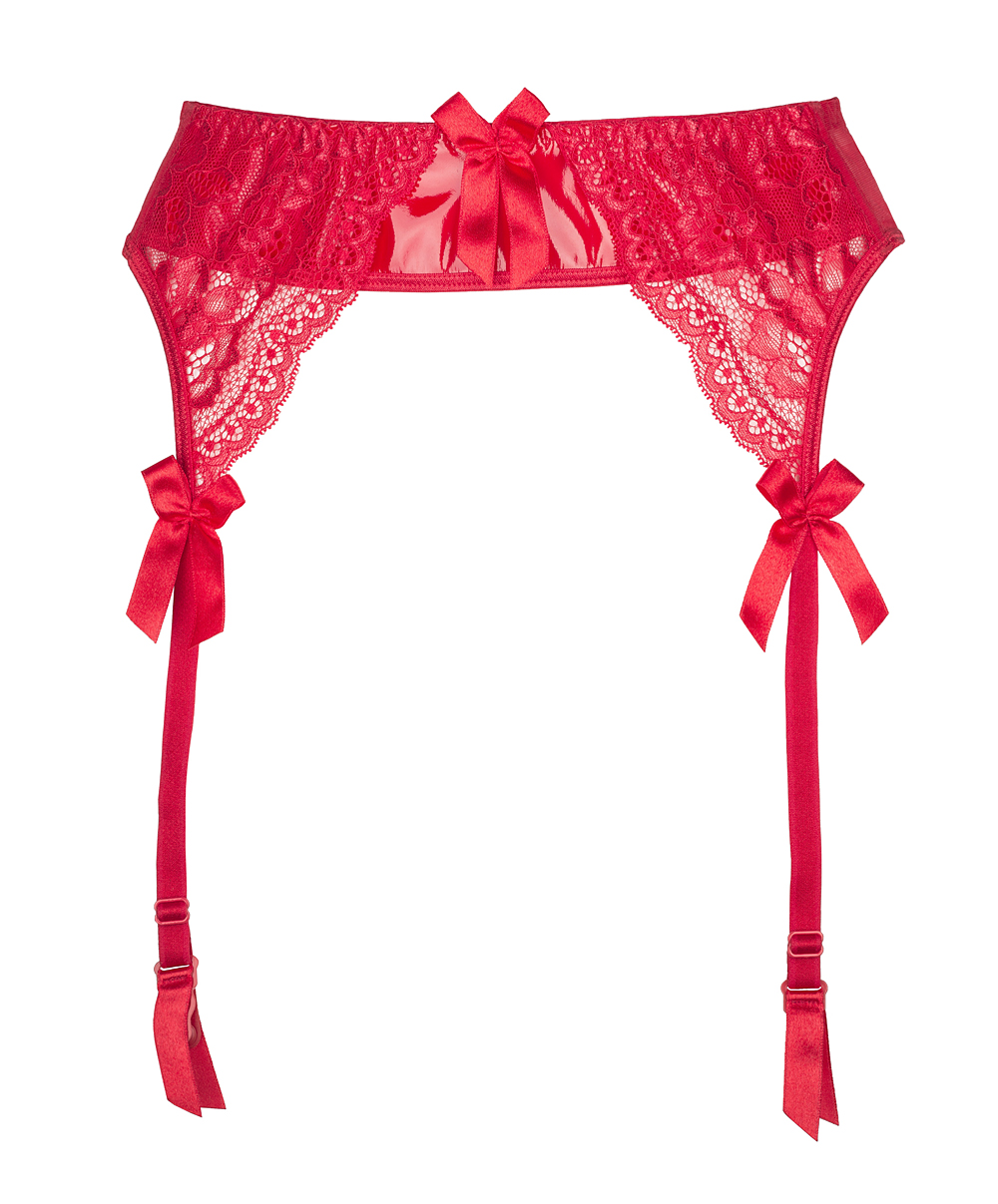Pas do pończoch V-6482 Rouge L M S XL czerwony