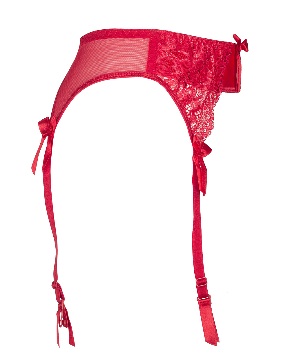 Pas do pończoch V-6482 Rouge L M S XL czerwony
