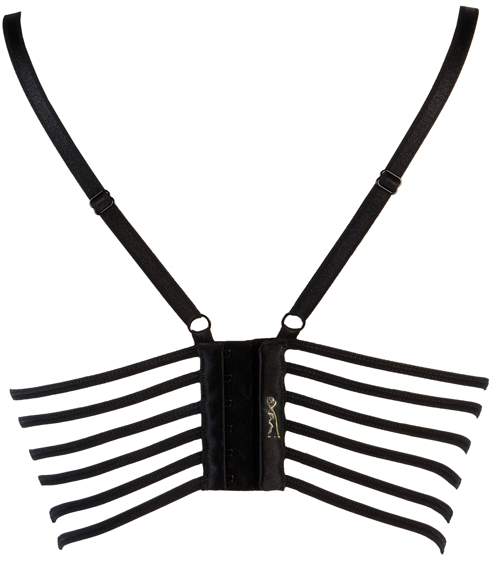 Półgorset V-9491 beżowo-czarny