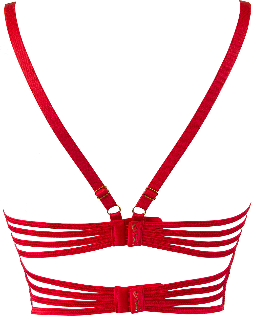 Półgorset V-9581 czerwony