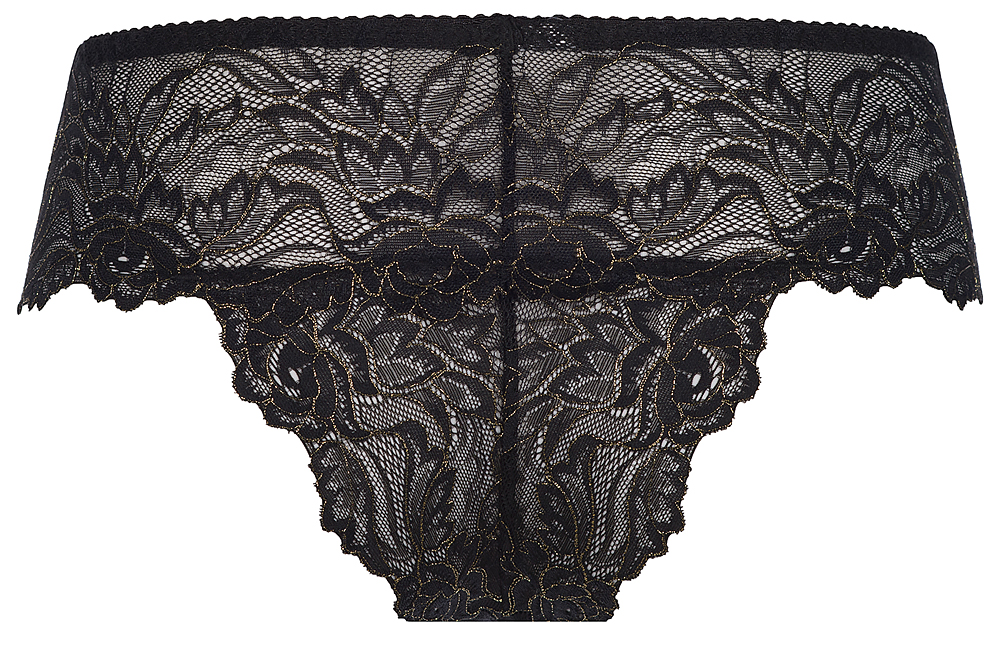 String Brasiliana V-8265 L M S XL czarno-złoty