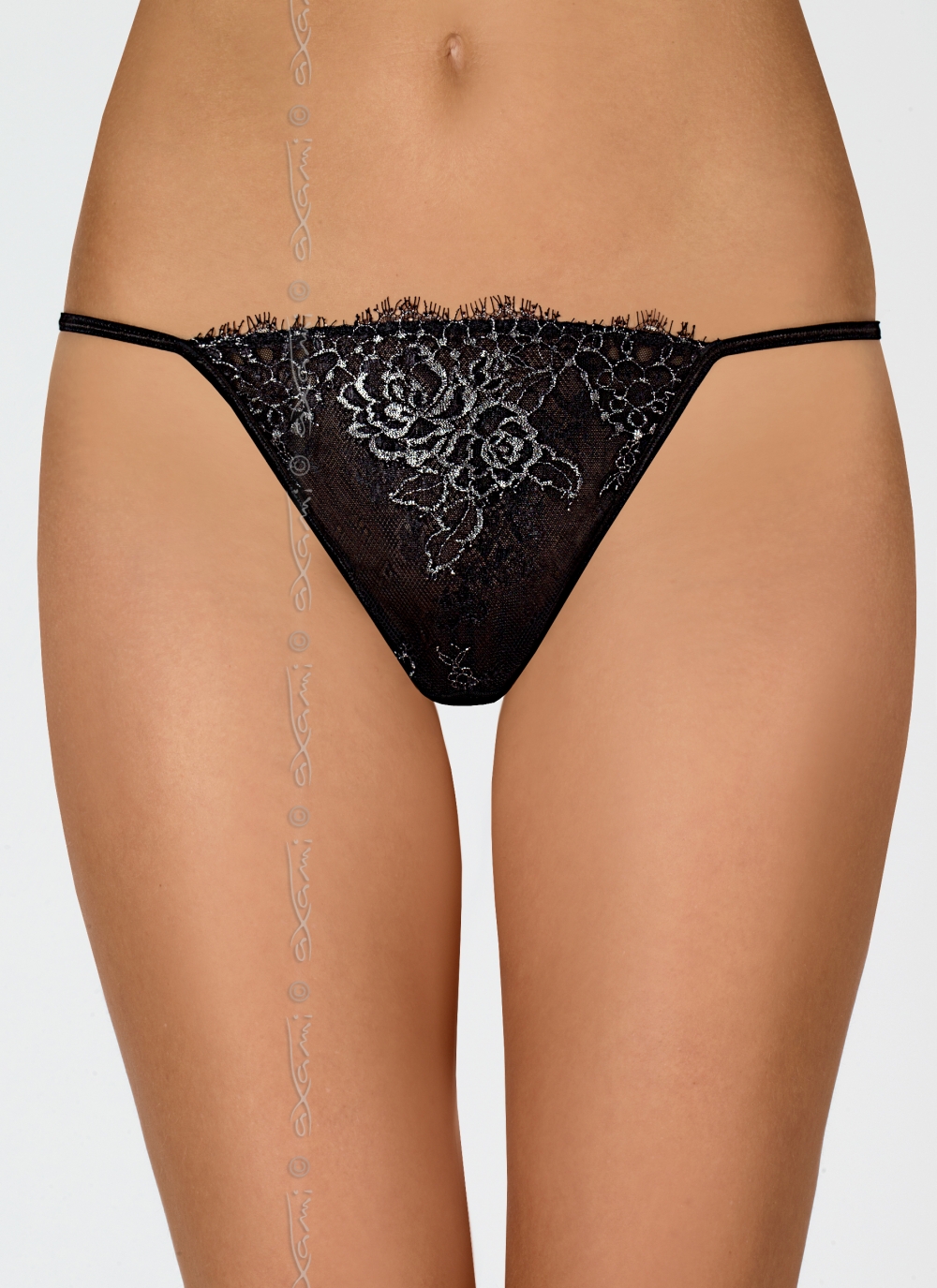 String V-6238 Rhone czarno-srebrny