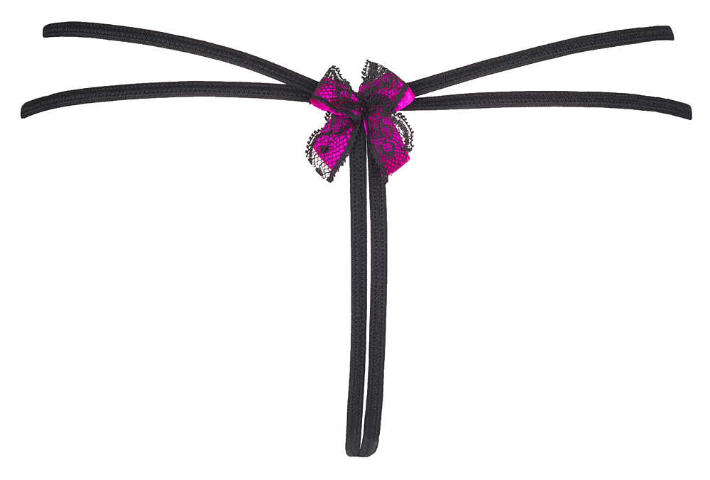 String V-6558 Cassis L M S XL czarno-różowy