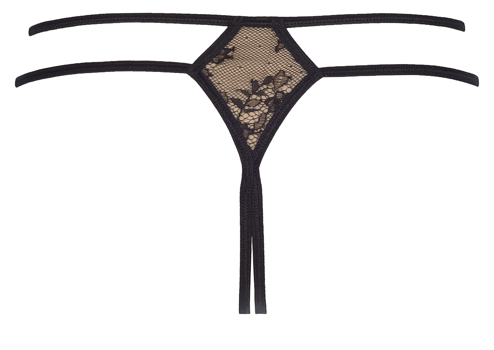 String V-7848 Peanut tarte L M S XL czarno-beżowy