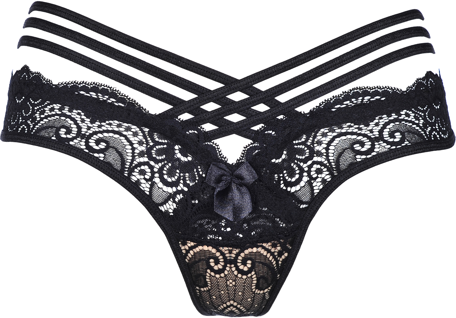 String V-9018 L M S XL czarny