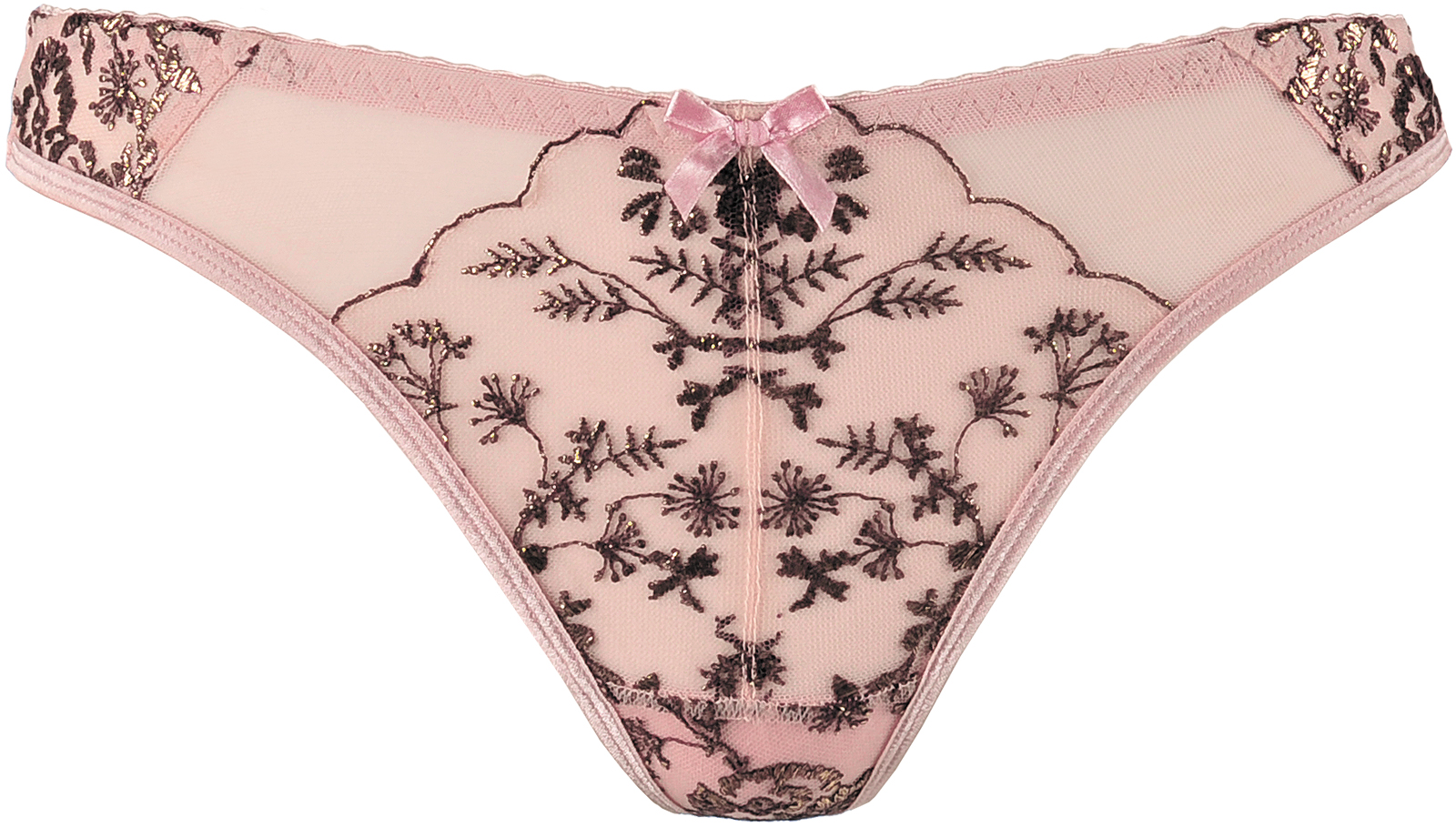 String V-9518 L M S XL pudrowy róż