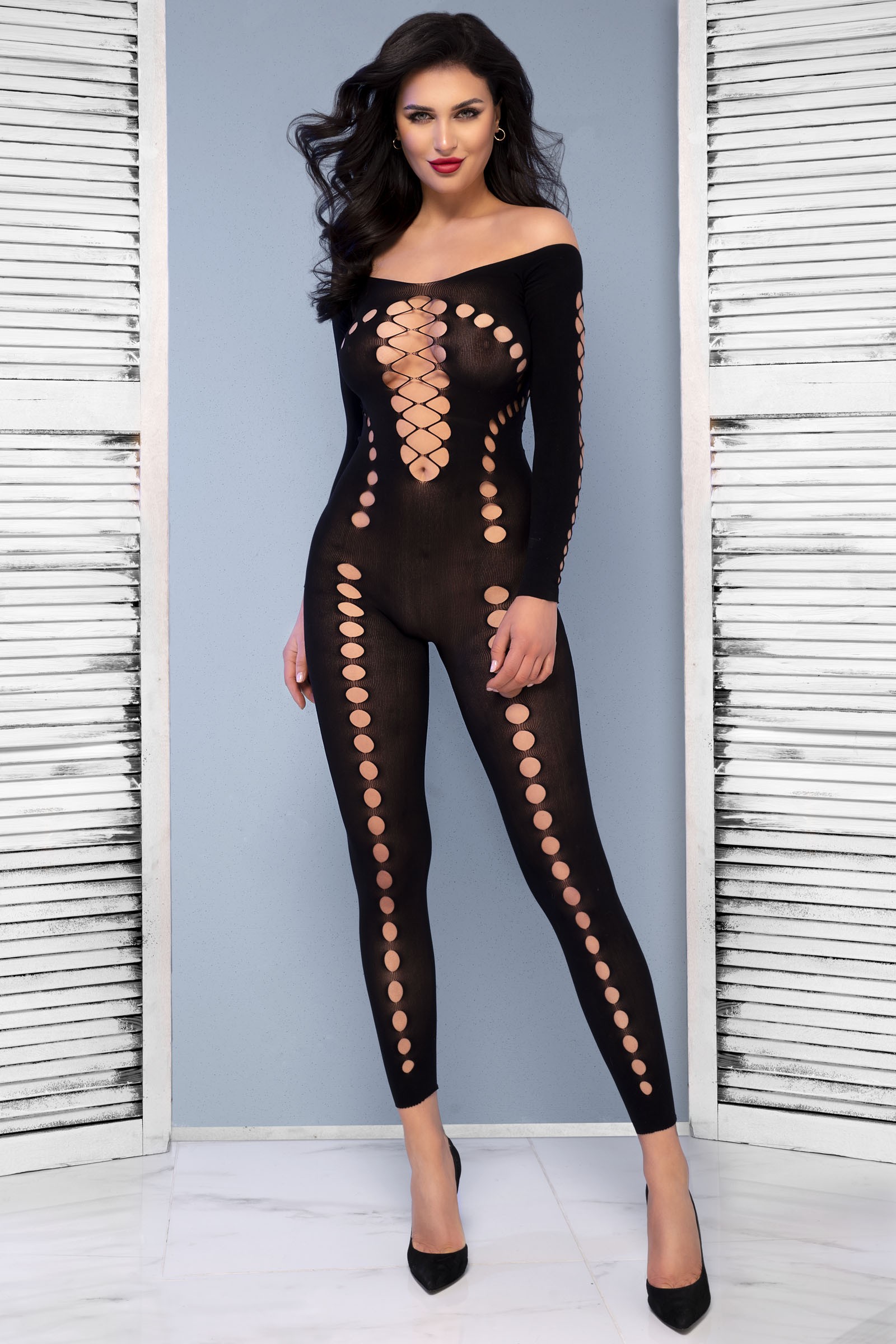 Bodystocking CR-4646 czarny 