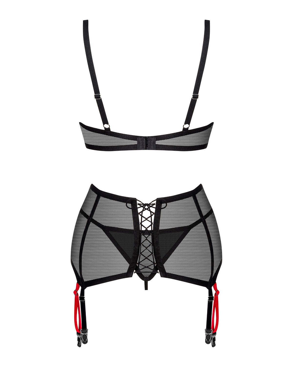 Komplet Obsessive Glandez Set With Garter Belt