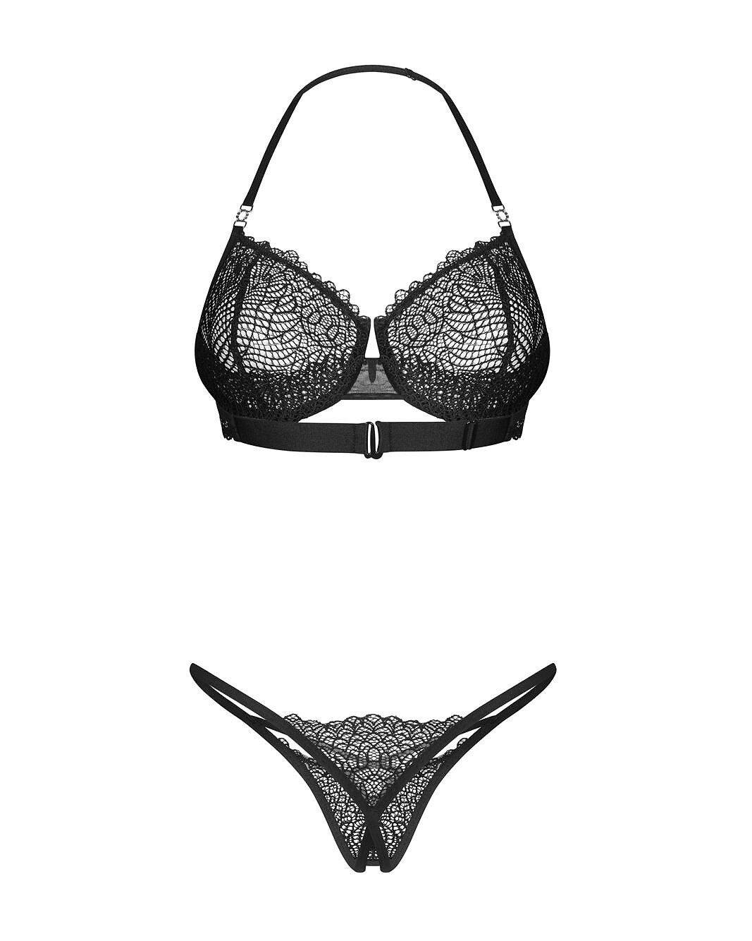 Komplet Obsessive Iliosa 2-pcs Crotlchless Set