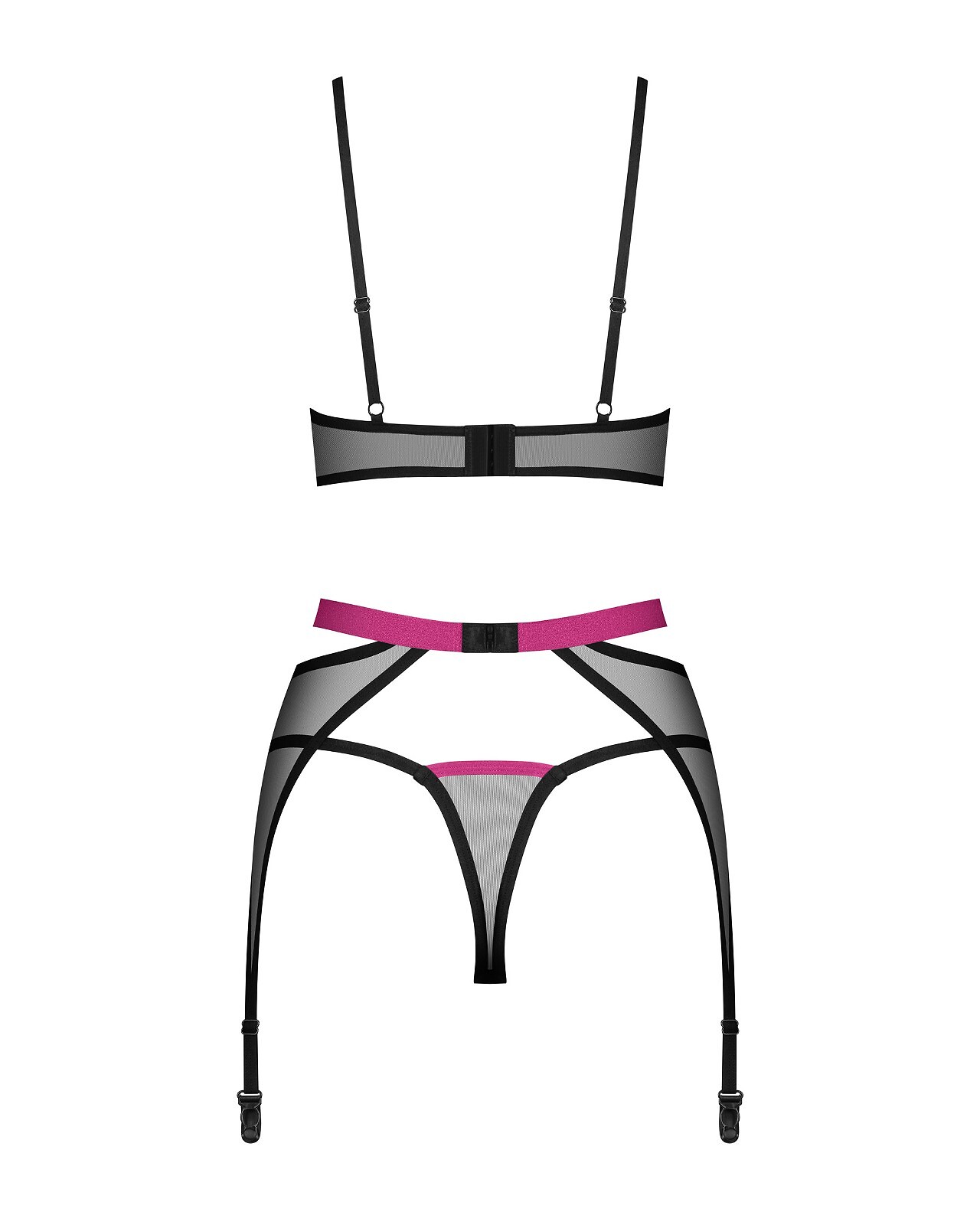 Komplet Obsessive Novenes 3-PCS Set XS-2XL