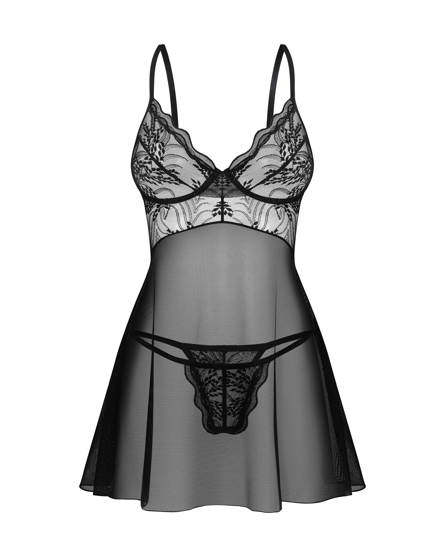 Komplet Obsessive Perisia Babydoll XS-2XL