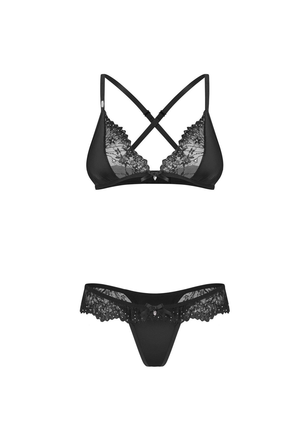 Komplet Obsessive Sparkly Night Bra&Toung