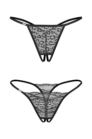 Stringi Obsessive Bianca crotchless Thong 2-Pack A2